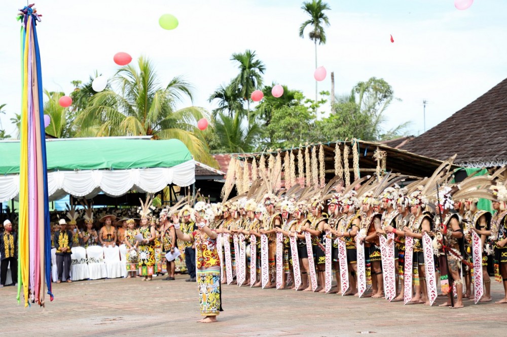 Desa Budaya Pampang, Samarinda, Kaltim.